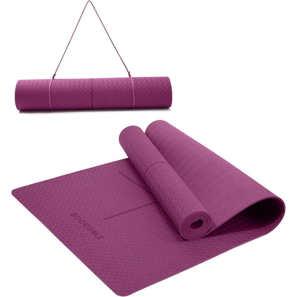 Non-Slip Yoga Mat with Carrying Bag